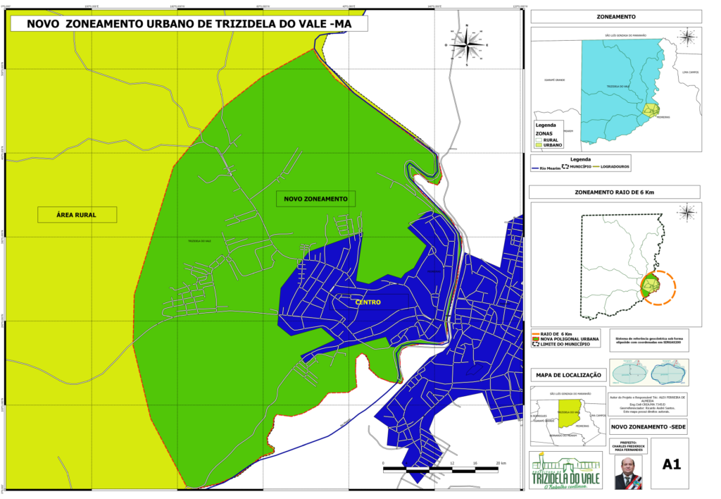 mapa trizidela do vale