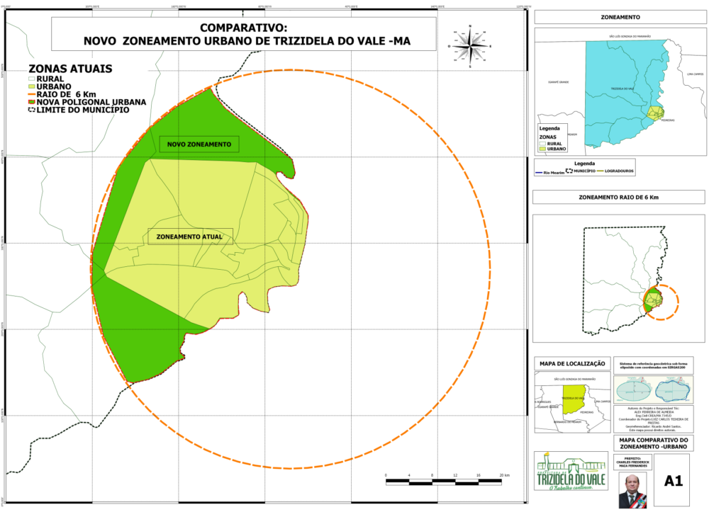 mapa trizidela do vale